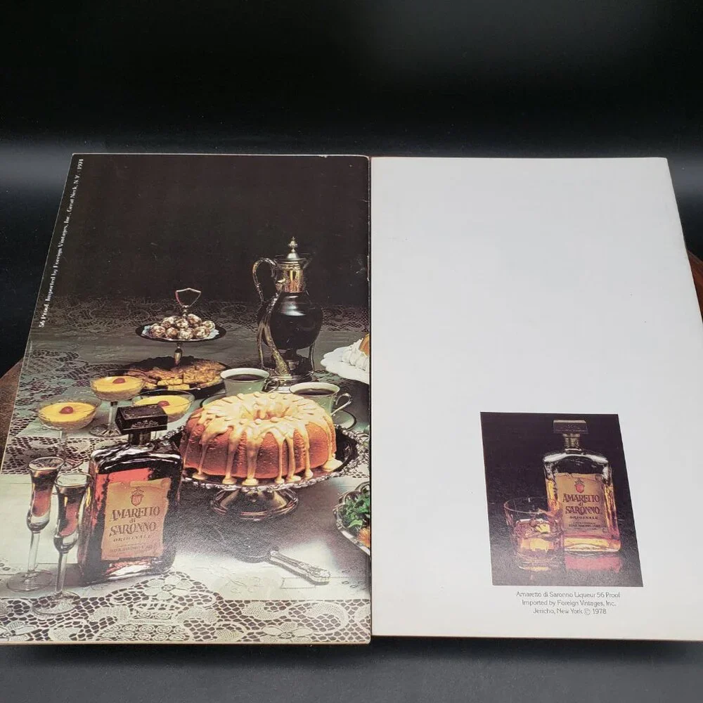 Lot of 2 Amaretto di Saronno Recipe Booklets 1970s Vintage Cookbooks